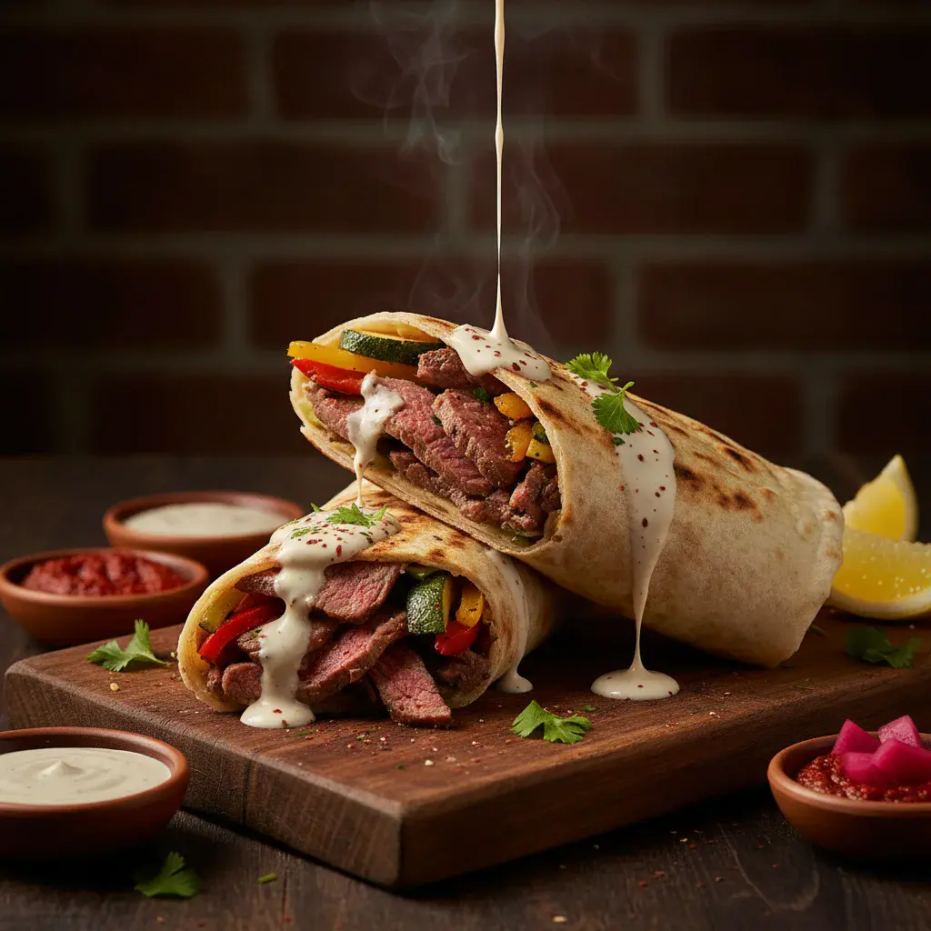 Shawarma forberedelse
